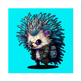 CYBERPUNK HEDGEHOG #10 Posters and Art